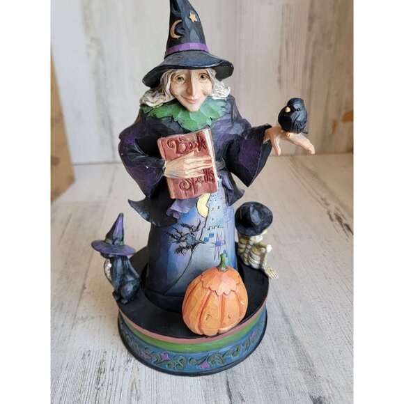 Jim Shore Ghostly, Ghastly Greetings 4056593 Halloween witch figure - Picture 5 of 10